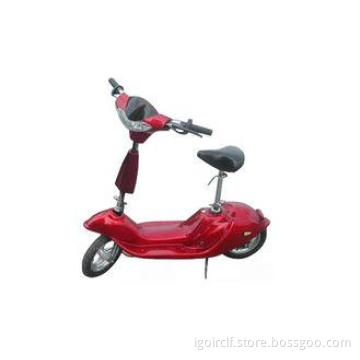 Classical 2 wheel red electric scooter ,  foldable mini e s